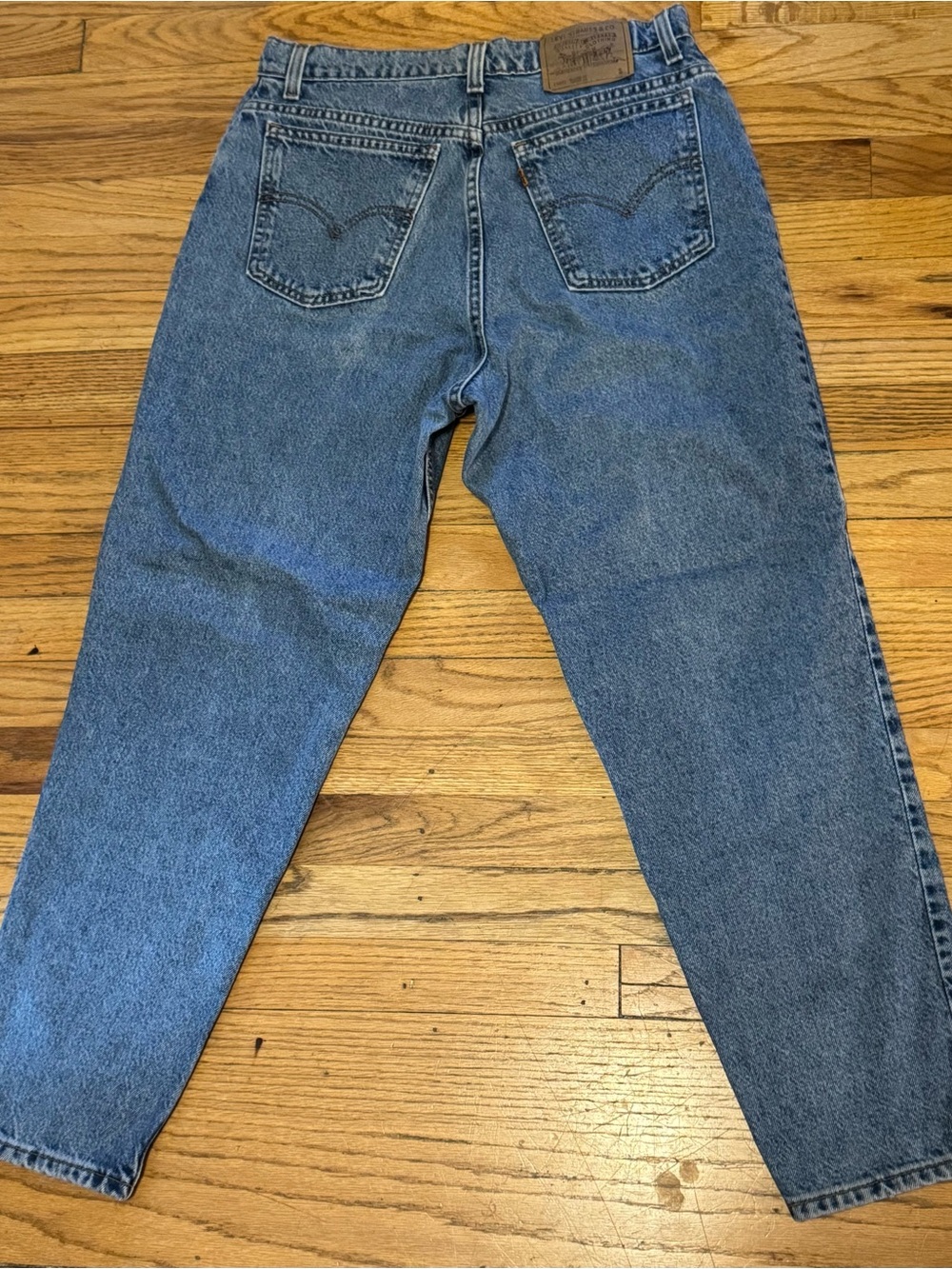 VTG 1995 Orange Tab Levis 951 Relaxed Fit Tapered Leg 90s Jeans 14 Short 32x28.5